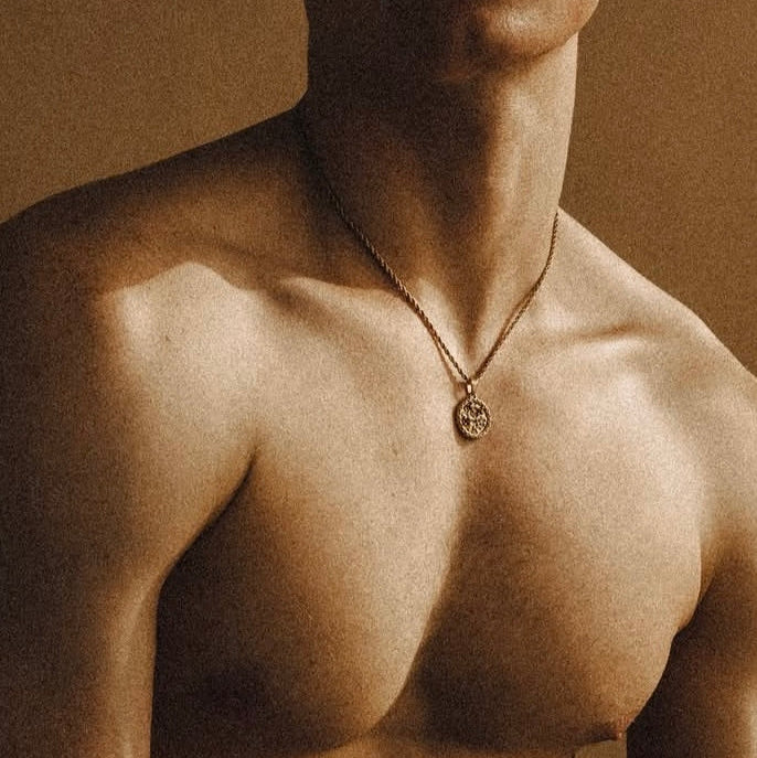 A Necklace That Helps You Attract Wealth: The Gold Coin Braided Chain