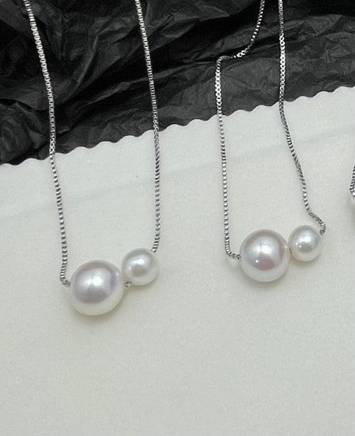 Natural Duo Pearl Necklace