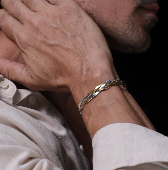 Tri-Flat Snake Bracelet