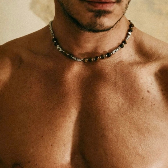 Tiger's Eye Cuban Chain