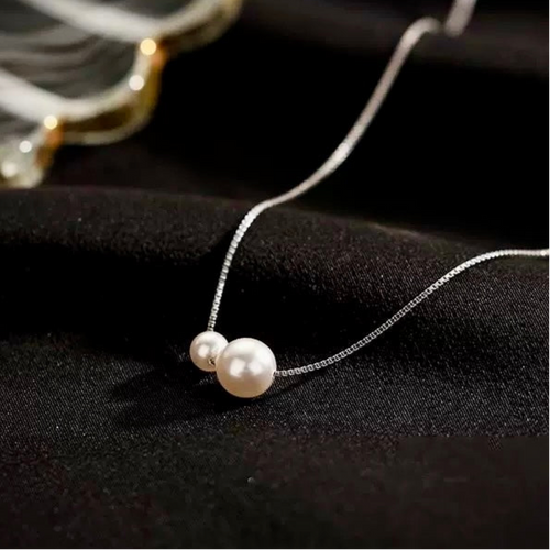 Natural Duo Pearl Necklace