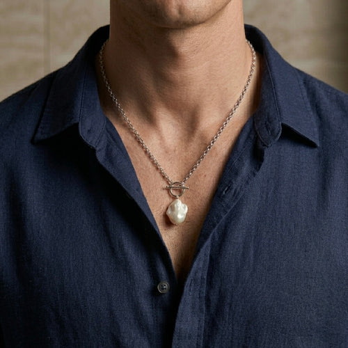 Isflak-Baroque Pearl OT Chain