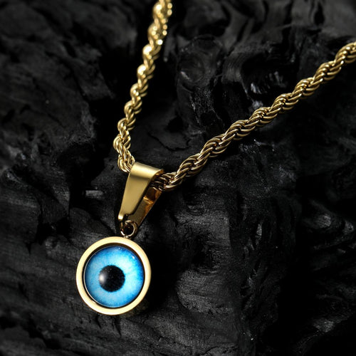 Blue Eye - Braided Chain