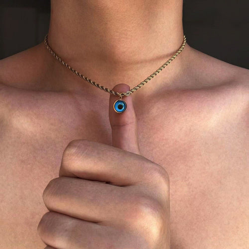 Blue Eye - Braided Chain