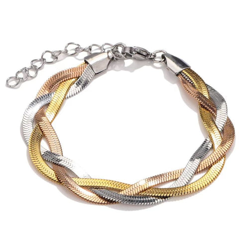 Snake Chain Set-18K Gold Plated