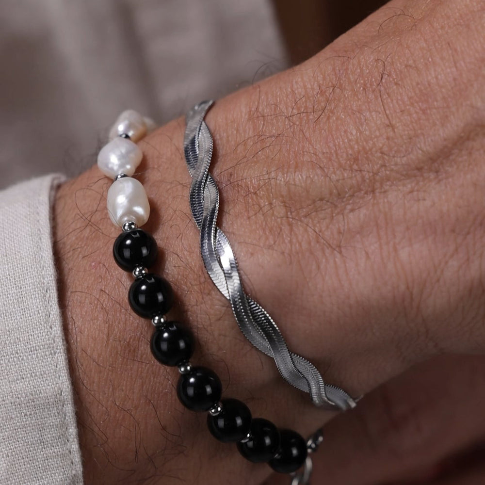 Två-Freshwater Pearls Bracelet