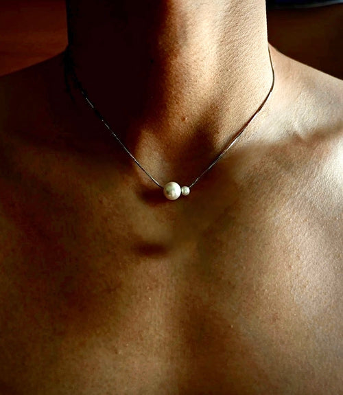 Natural Duo Pearl Necklace