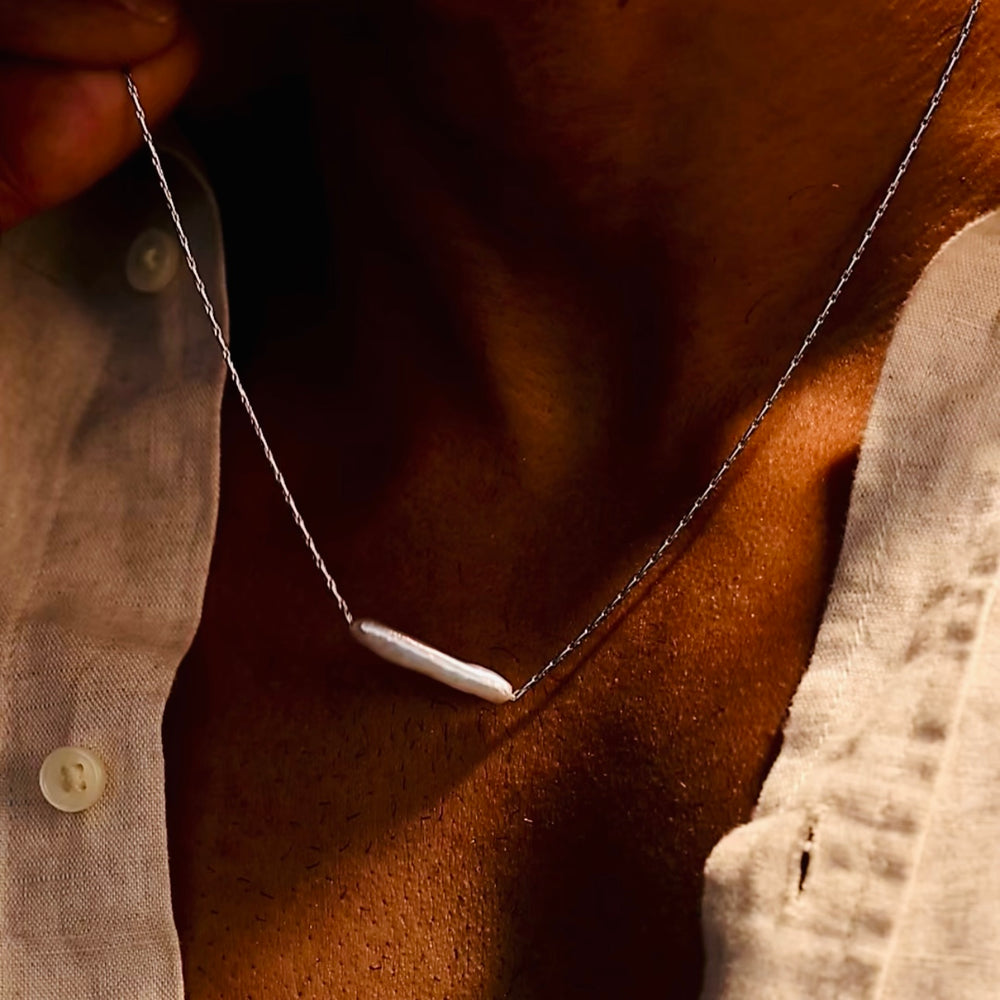 Bar-Baroque Pearl Chain