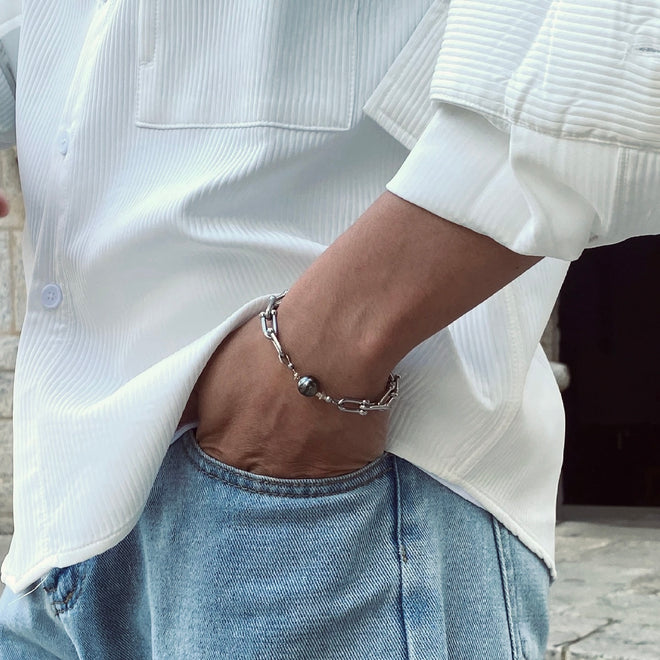 Natural Tahitian Pearl Bracelet (seawater pearl)