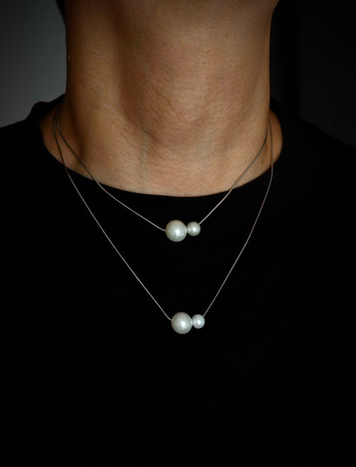 Natural Duo Pearl Necklace