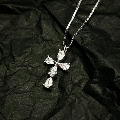 Mini Cross Necklace (Sterling Silver 925)