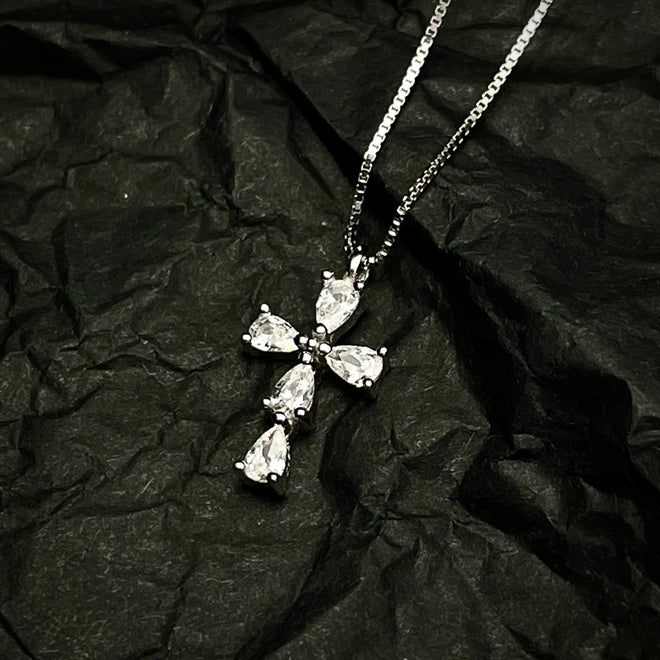 Mini Cross Necklace (Sterling Silver 925)
