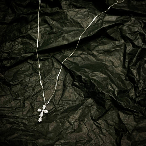 Mini Cross Necklace (Sterling Silver 925)