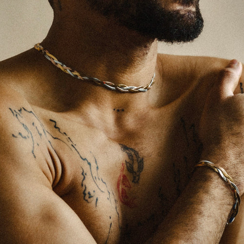 Tri-Flat Snake Bracelet