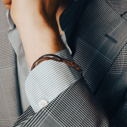 Tri-Flat Snake Bracelet