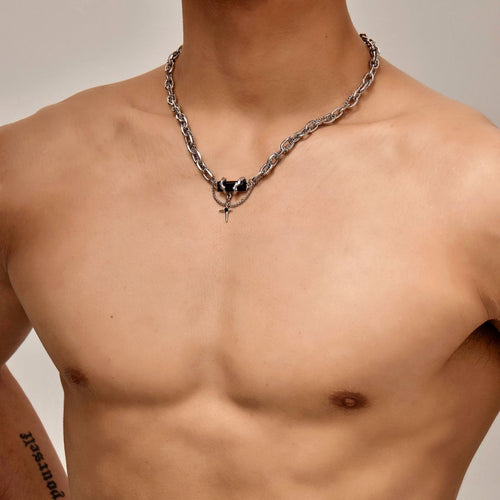 Obsidian Braided Necklace