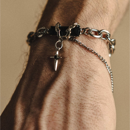 Obsidian Braided Bracelet