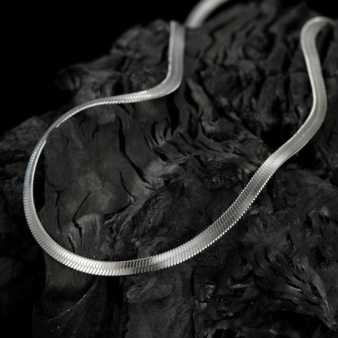 Single Flat Snake Chain