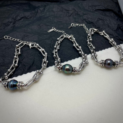 Natural Tahitian Pearl Bracelet (seawater pearl)