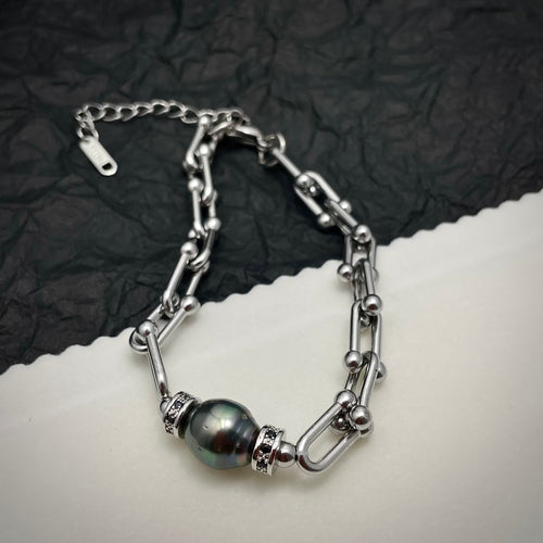 Natural Tahitian Pearl Bracelet (seawater pearl)