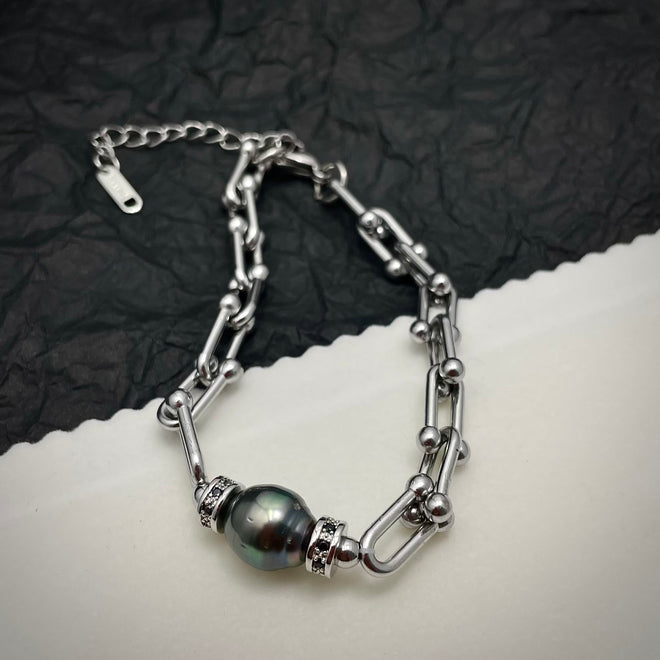 Natural Tahitian Pearl Bracelet (saltwater pearl)