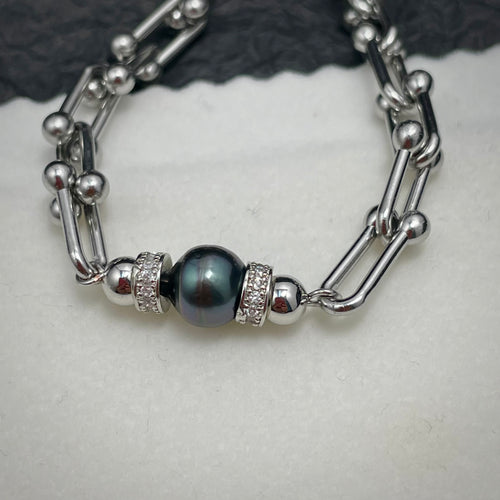 Natural Tahitian Pearl Bracelet (seawater pearl)