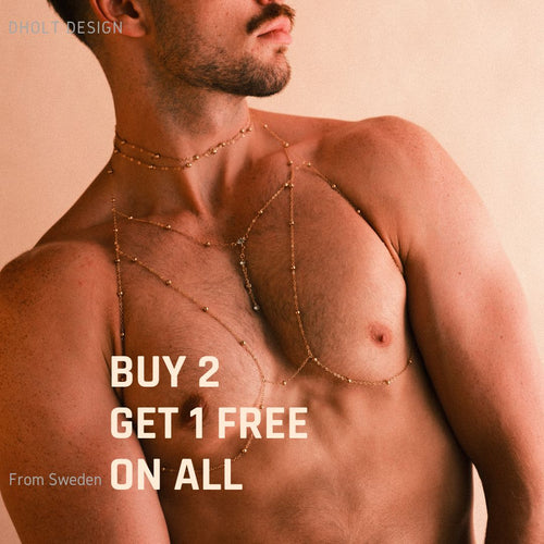 Gold Body Chain & Necklace Set