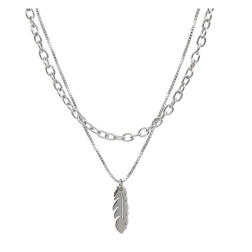 Feather Box and Rolo Chain