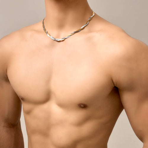 Duo-Tone Snake Chain-18K Gold Plated