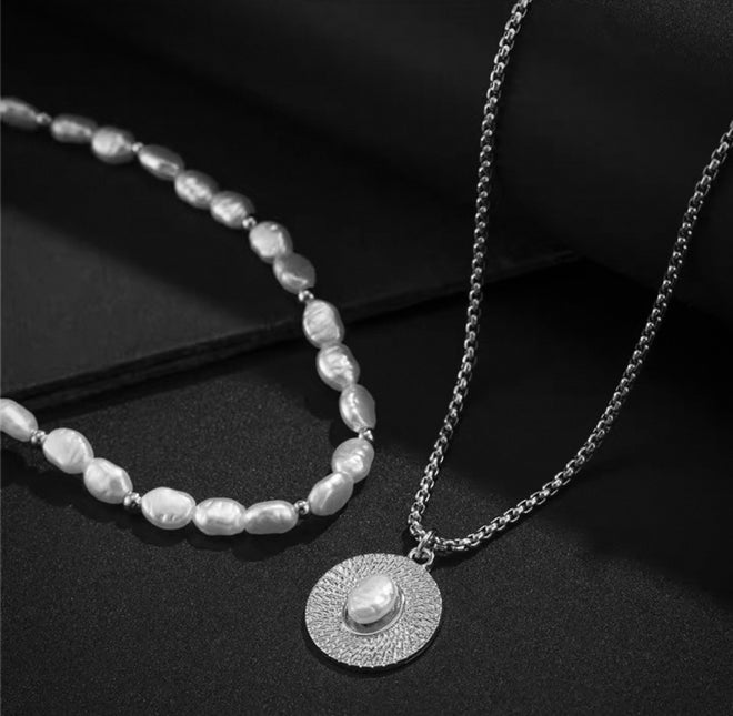 Imitation Pearl Duo Chain