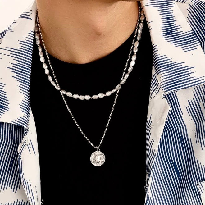 Imitation Pearl Duo Chain