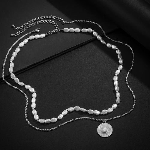 Imitation Pearl Duo Chain