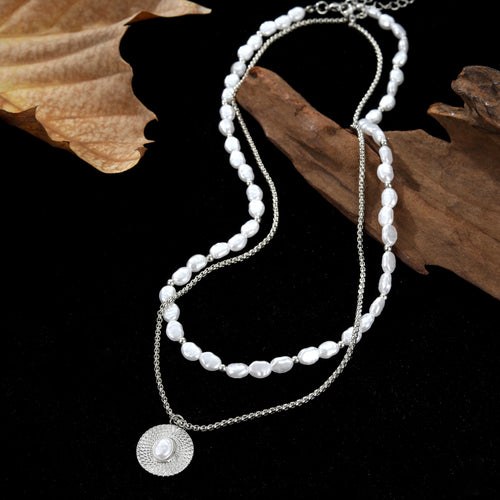 Imitation Pearl Duo Chain