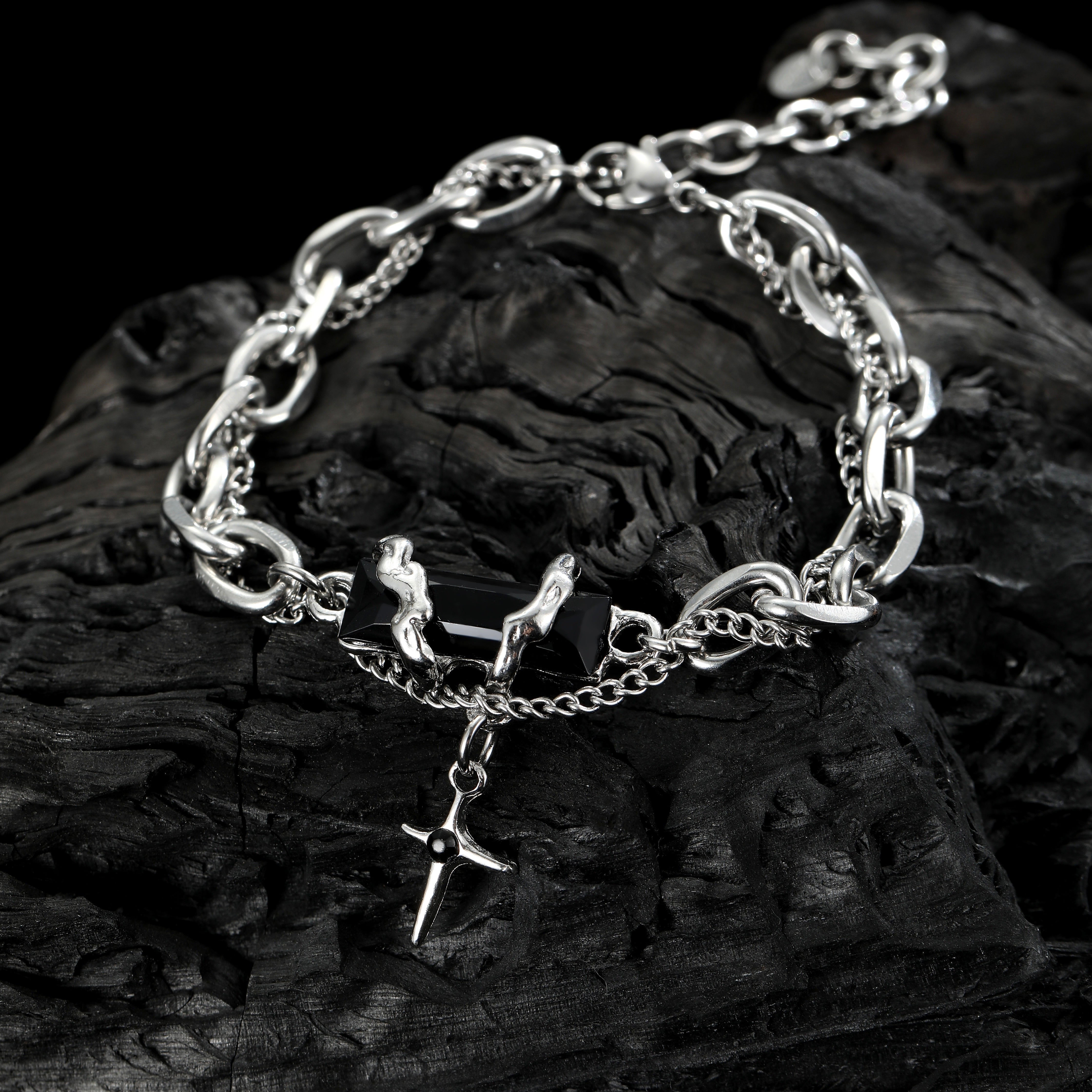 Obsidian Braided Bracelet - Jewelry for Men – Dernholt Stockholm