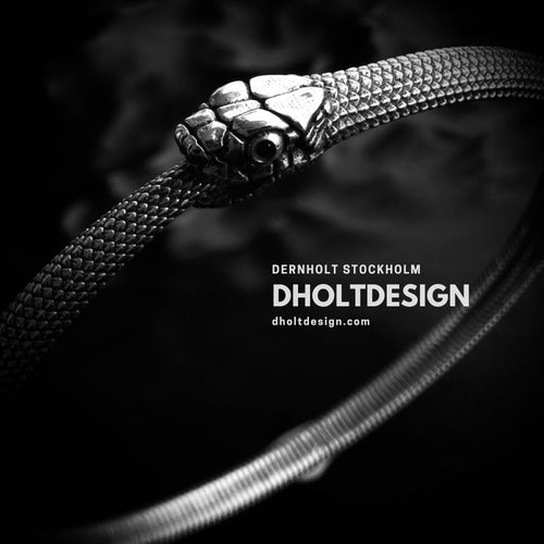 Serpent Cuff-Silver Plated