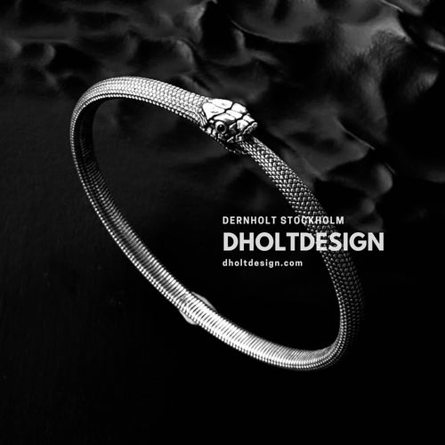 Serpent Cuff-Silver Plated