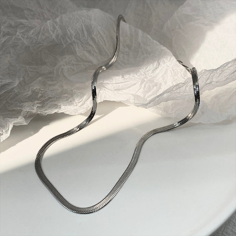 Single Flat Snake Chain