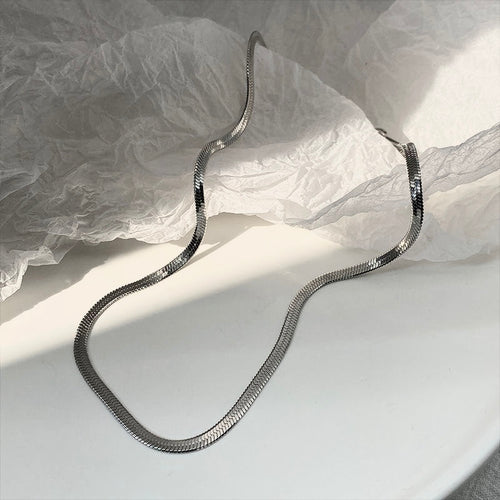 Single Flat Snake Chain